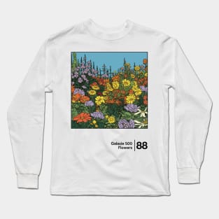 Flowers - Galaxie 500 - Minimal Style Illustration Artwork Long Sleeve T-Shirt